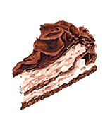 チョコレートカスタードケーキ