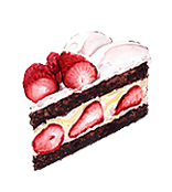 ストロベリーチョコレートケーキ