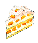 デコポンのケーキ